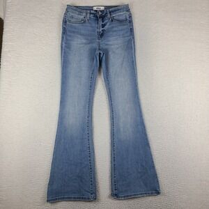 Mica Los Angeles Jeans Womens 28x33 Blue Flared Leg Light Wash Denim